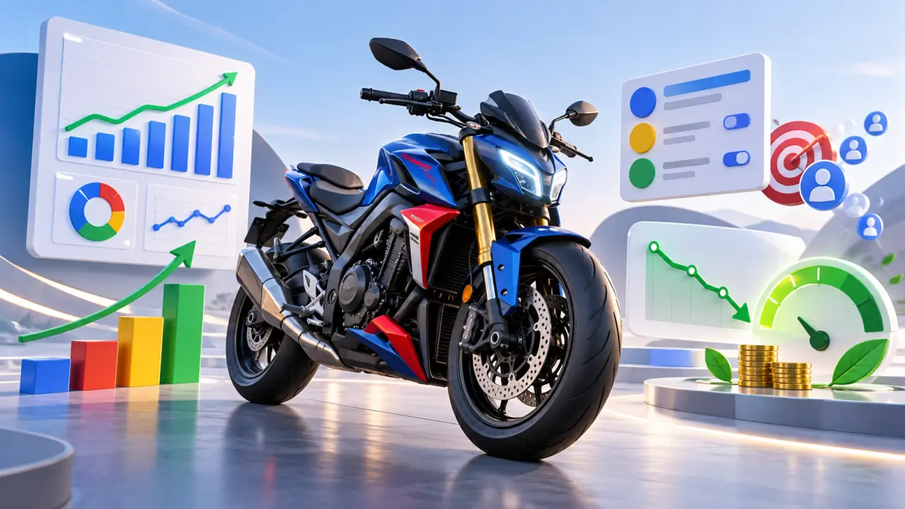 Campagne Google Ads pour une entreprise spécialisée dans la moto
