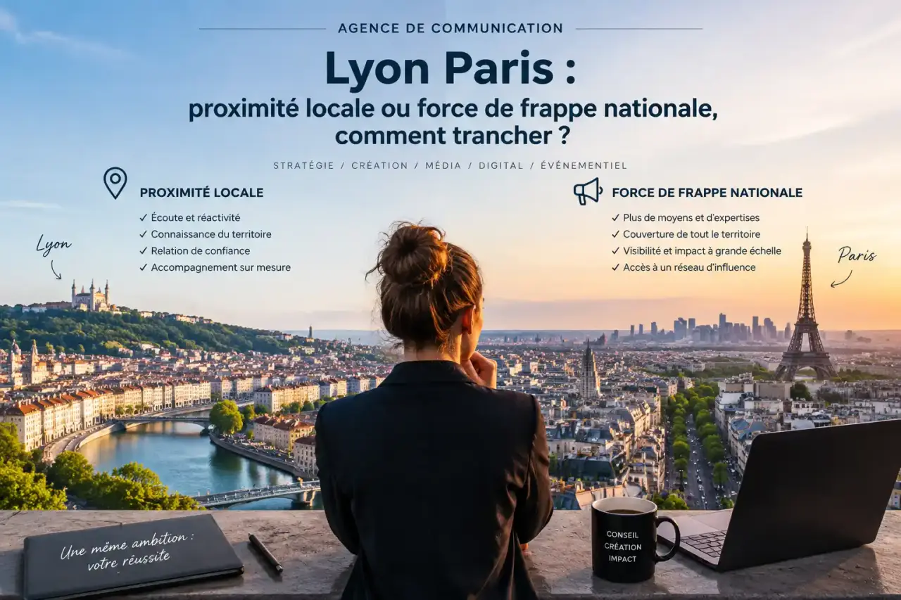 Agence de communication Lyon Paris : proximité locale ou force de frappe nationale, comment trancher ?