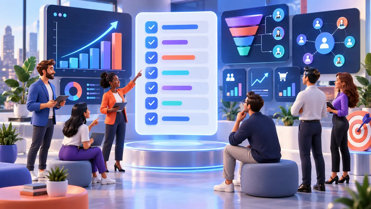 Tableau de bord coloré présentant les performances d'une campagne Meta Ads B2B