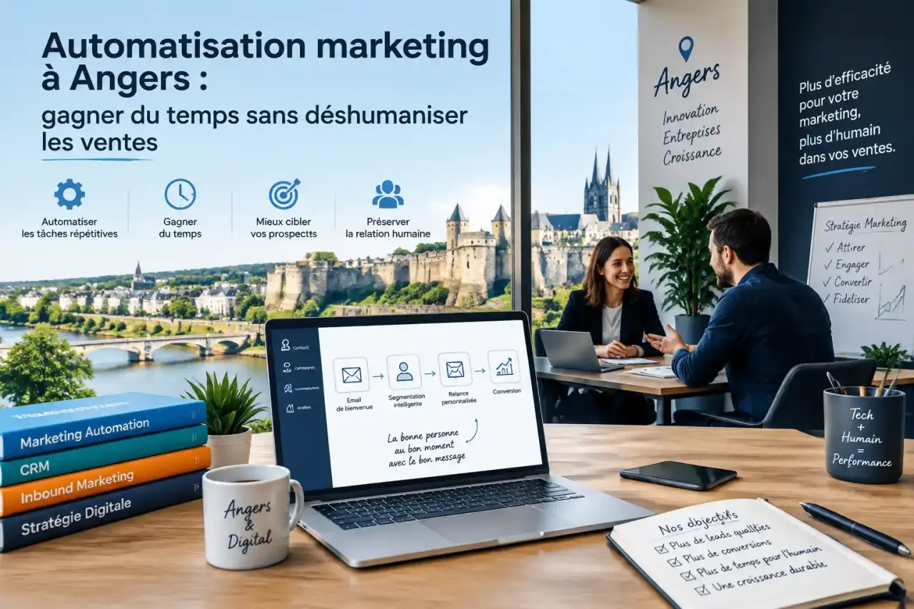 Automatisation marketing à Angers : gagner du temps sans déshumaniser les ventes